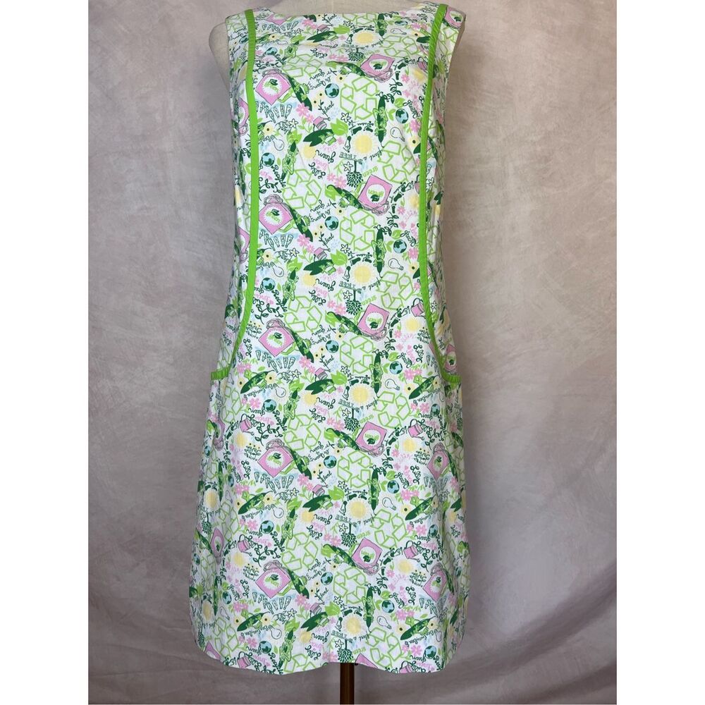 Lilly Pulitzer Originals Collection Worth Shift Dress Queen Of Green size 10 RAR